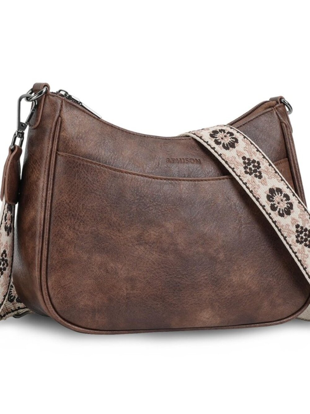 Trendy Leather Crossbody Purse, Women's Shoulder Handbag